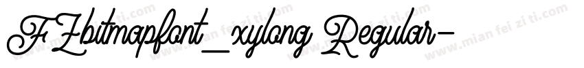 FZbitmapfont_xylong Regular字体转换